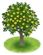 http://us.123rf.com/450wm/yaskii/yaskii1304/yaskii130400008/19285542-summer-apple-tree-with-yellow-apple-fruits-in-green-field-illustration.jpg